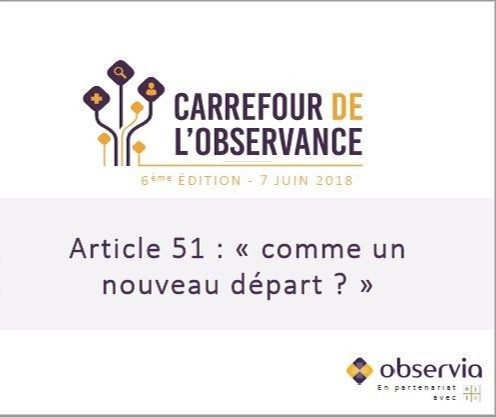 Revivez le 6ème Carrefour de l'Observance